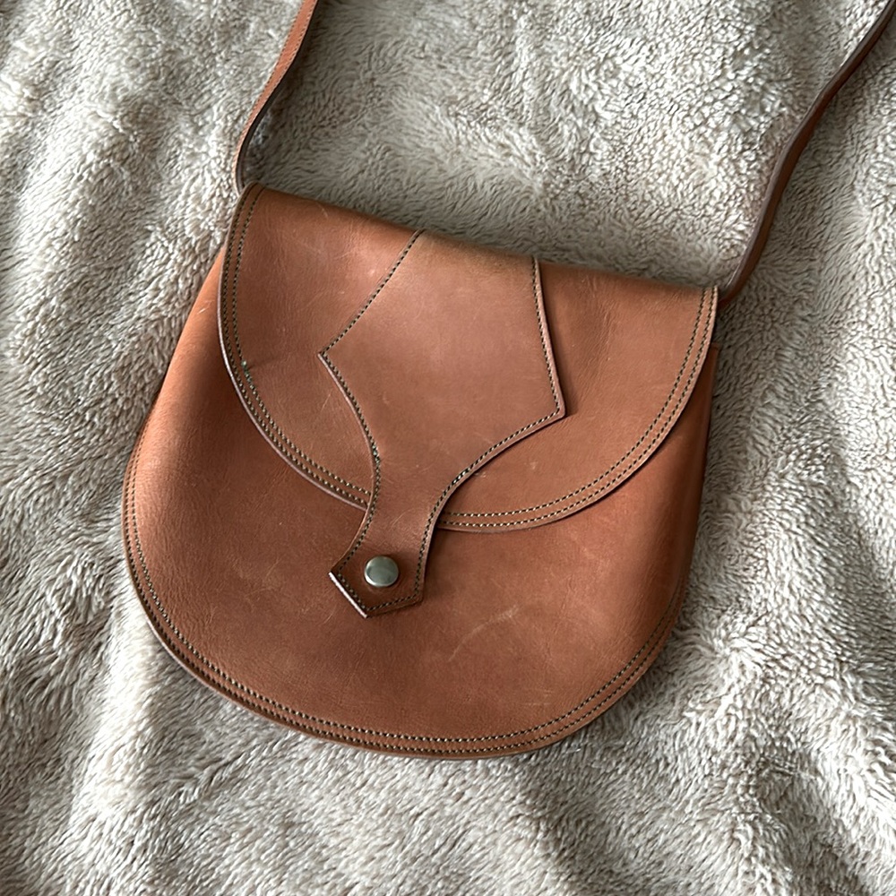 Amazing handmade leather bag from Italy super rare